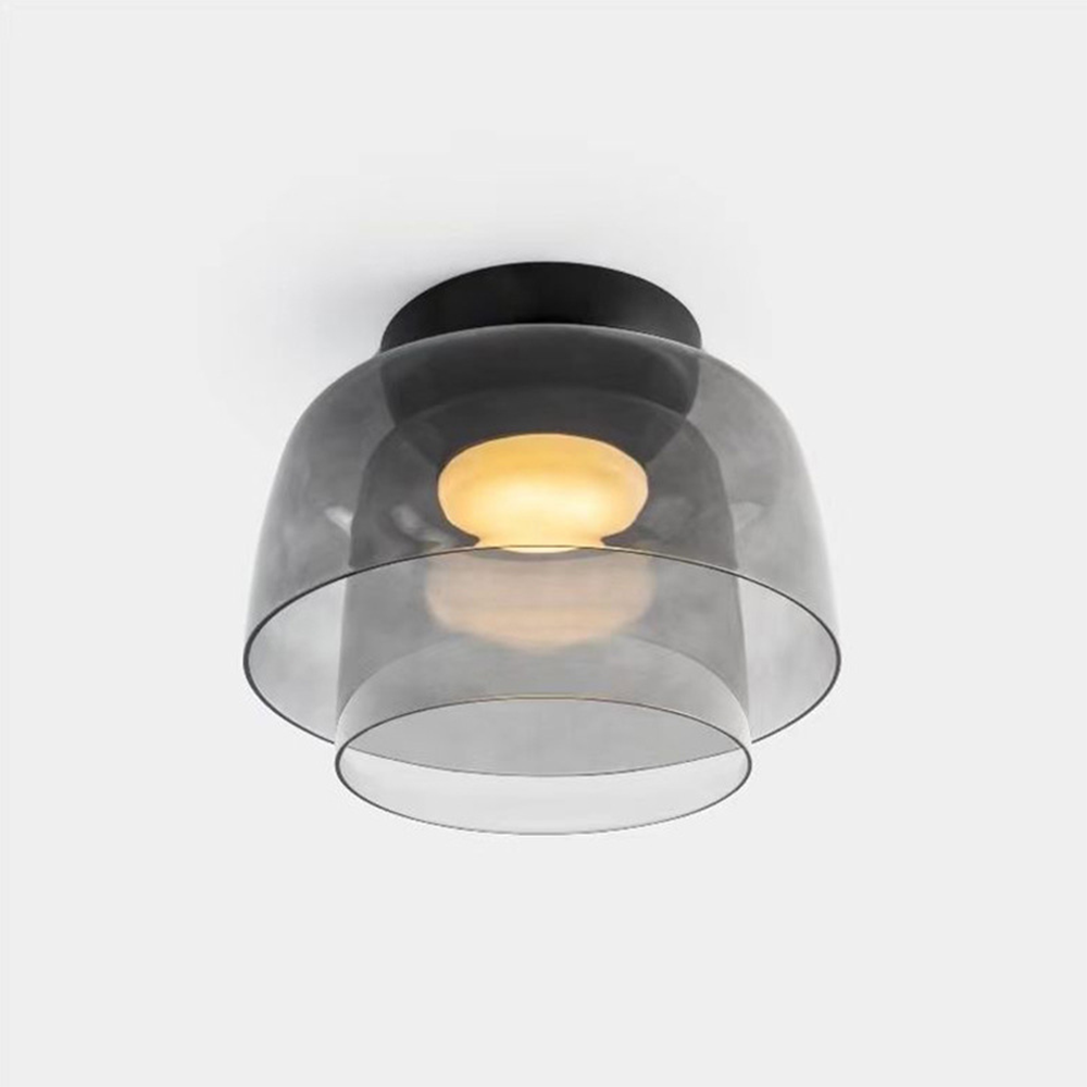 Nebula | Moderne lagdelt glødende glas kuppelloftslampe