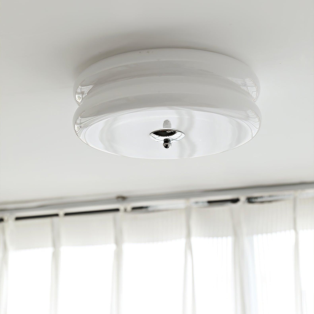 Crema | Vintage cremeglas flush mount loftslampe