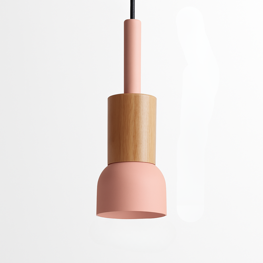 Briventa | Nordisk geometrisk træ- og metal moderne pendel loftslampe