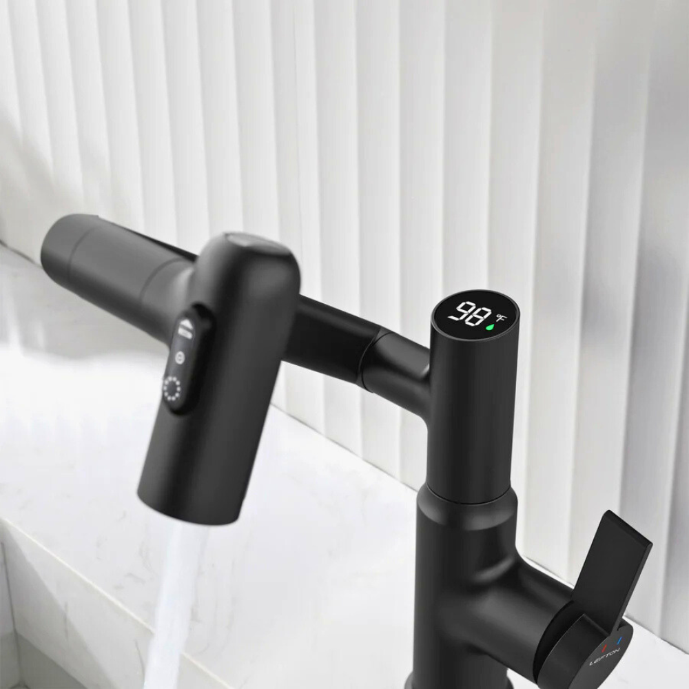 Nexus | Smart drejelig vaskearmatur med 3-sprayfunktioner og temperaturdisplay