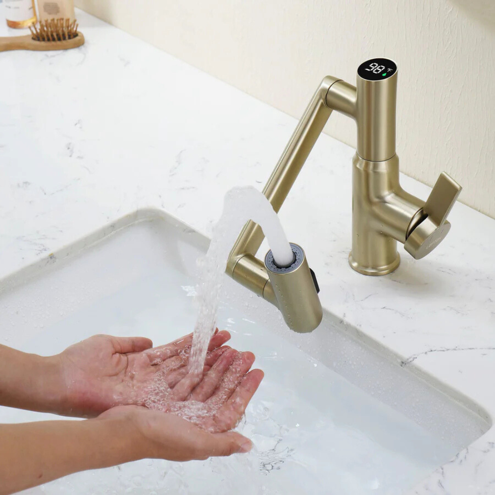 Nexus | Smart drejelig vaskearmatur med 3-sprayfunktioner og temperaturdisplay