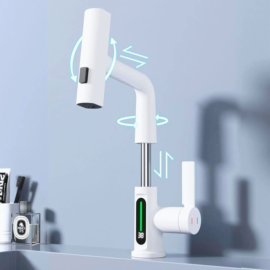 Luma | Smart vaskearmatur med 3-sprayfunktioner og justerbar udtræksbruser