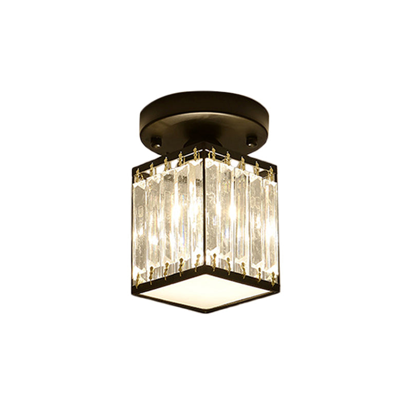 Facetteret krystal semi-indbygnings foyer loftlampe
