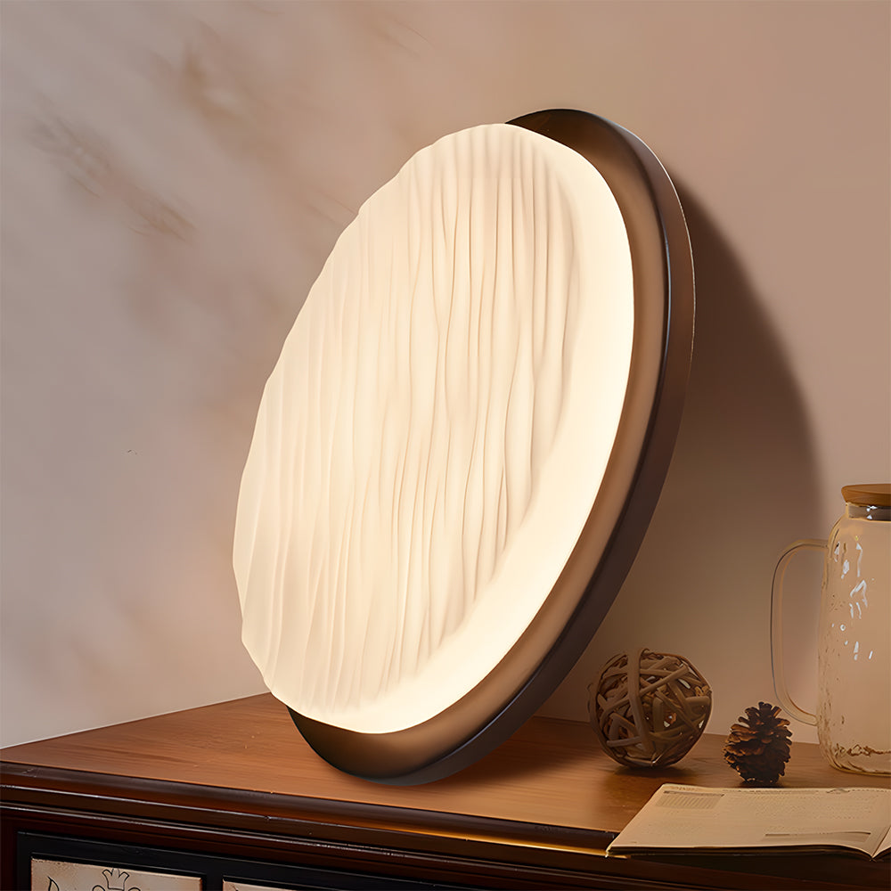 Art Deco skulptureret glas indbygningsloftlampearmatur