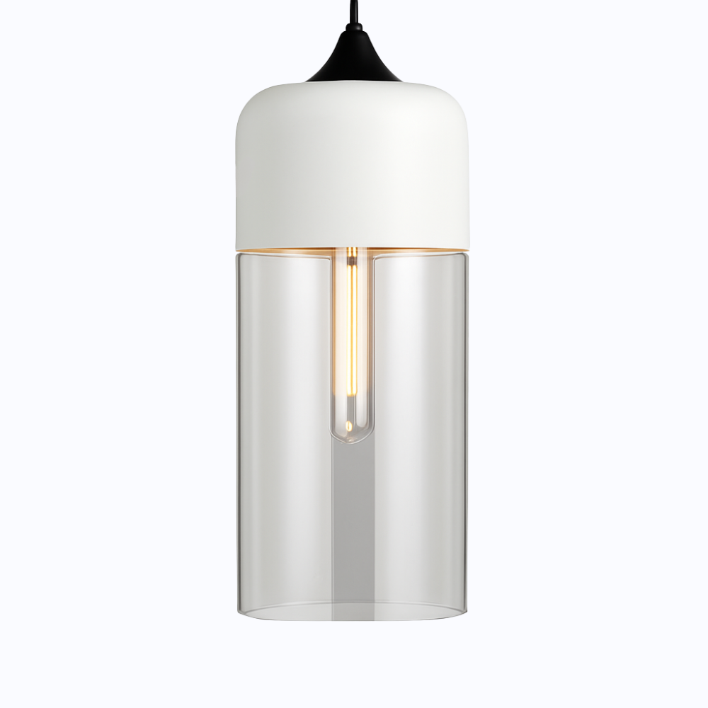 Verphine | Moderne industriel glas- og metalloftslampe