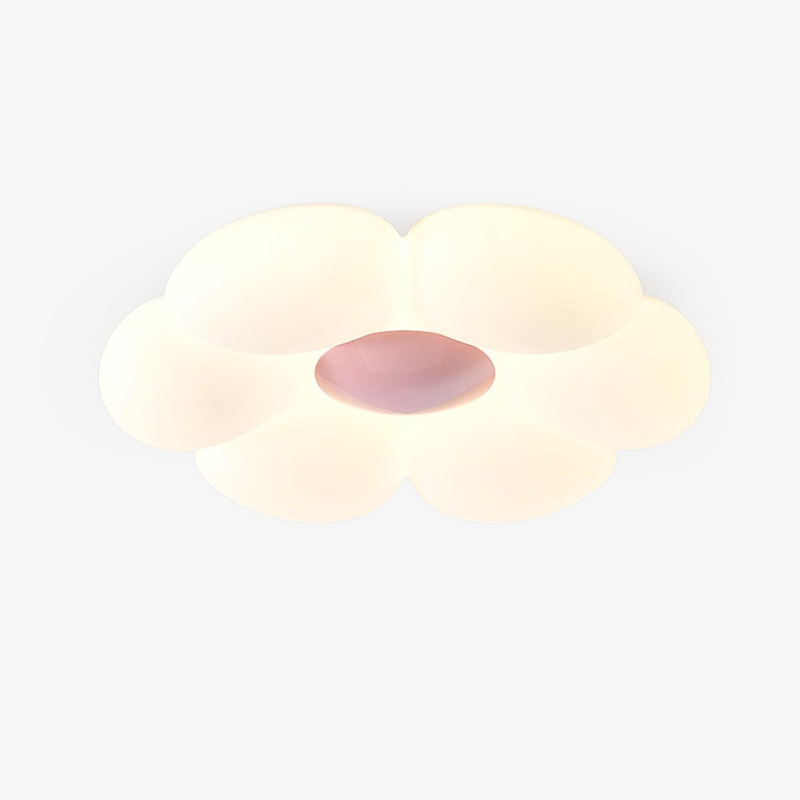 Lyravind | Sekskantet bladsilhuet loftslampe med flush montering