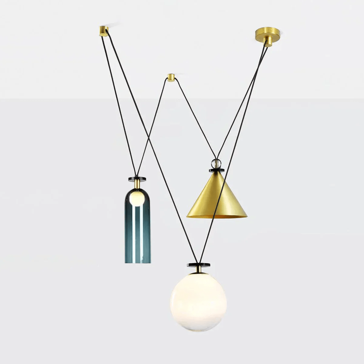 Vondisur | Minimalistisk geometrisk modulær pendellampe
