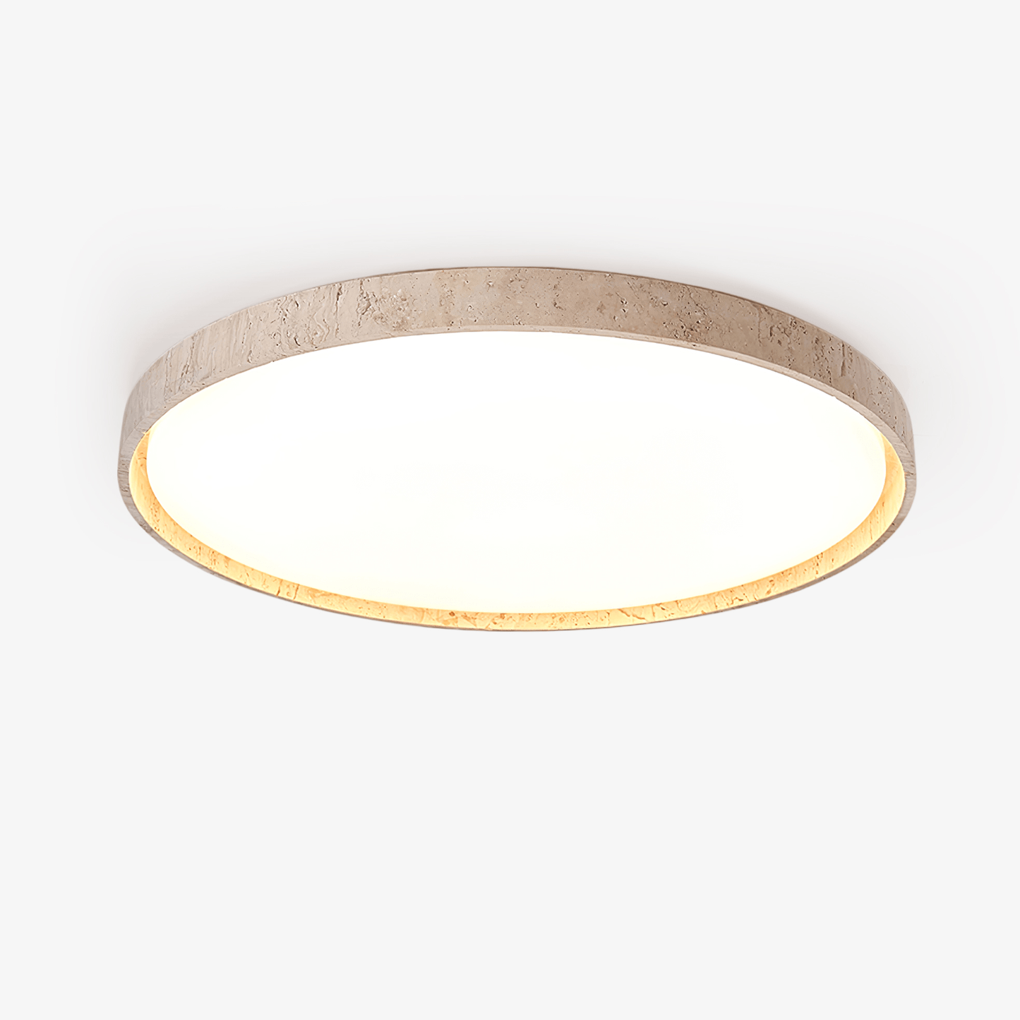 Aeristhos | Minimalistisk håndskåret rund travertin sten loftslampe