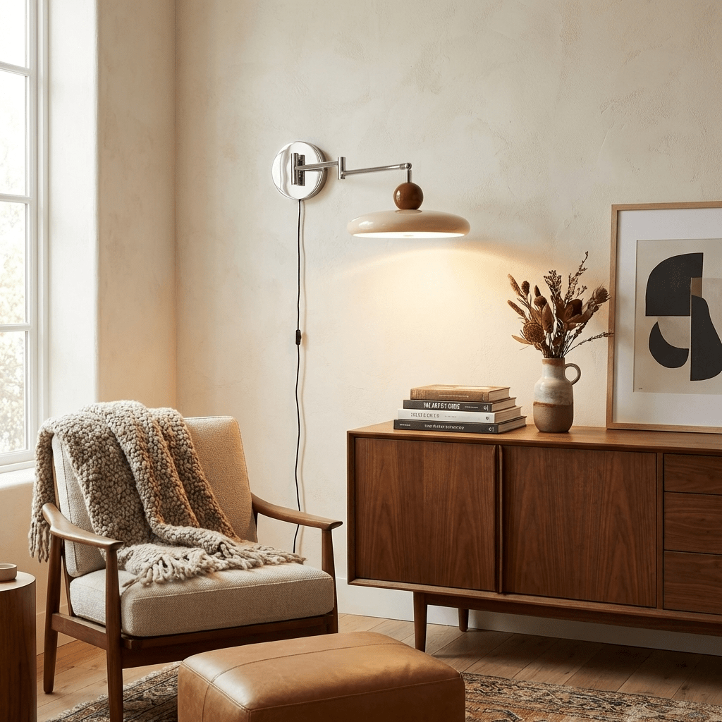 Zondrak | Geometrisk rund fad monteret accent væglampe