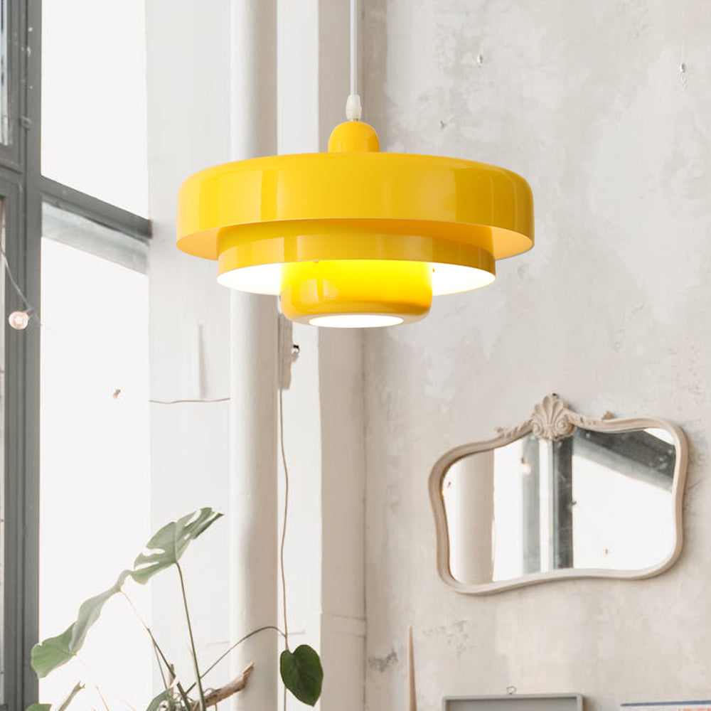 Retrova | Mid-century moderne lagdelt jernpendellampe