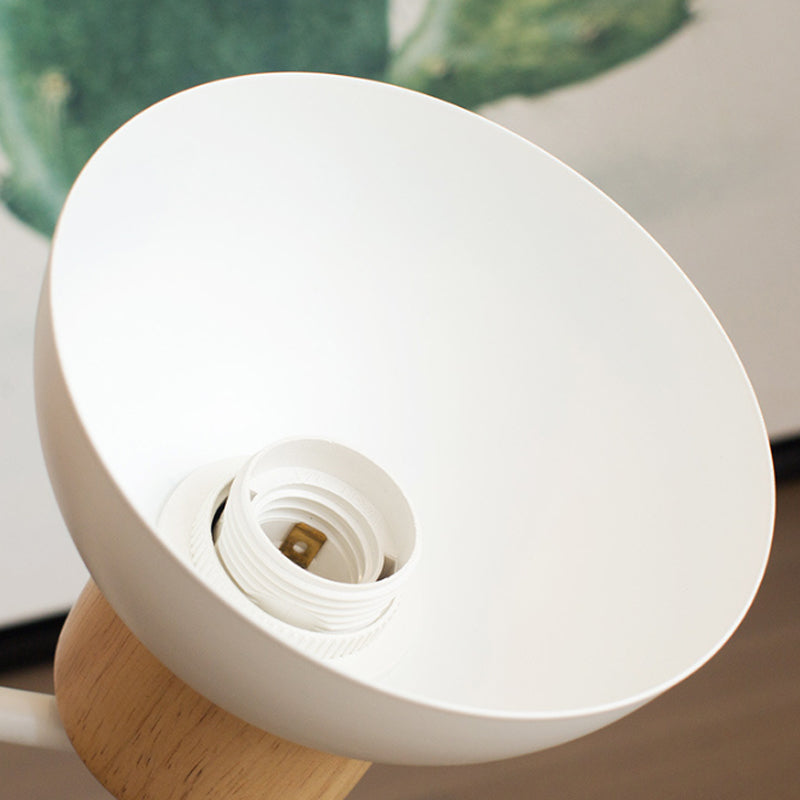 Nordisk træ siddende fugleskulptur minimalistisk væglampe