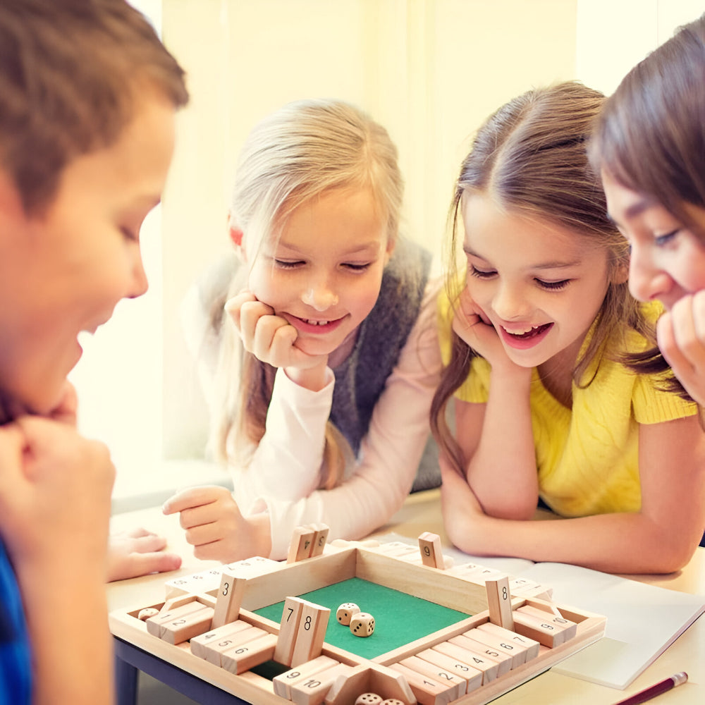 Kompakt træ firkantet matematik læring familie brætspil uddannelses legetøj  