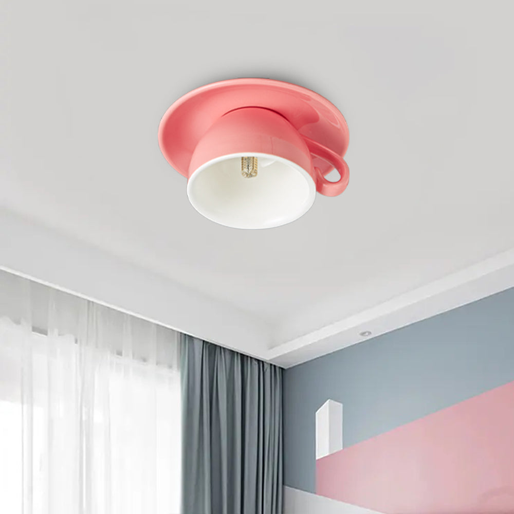 Valentina | Moderne keramisk kaffekop indbygget loftslampe
