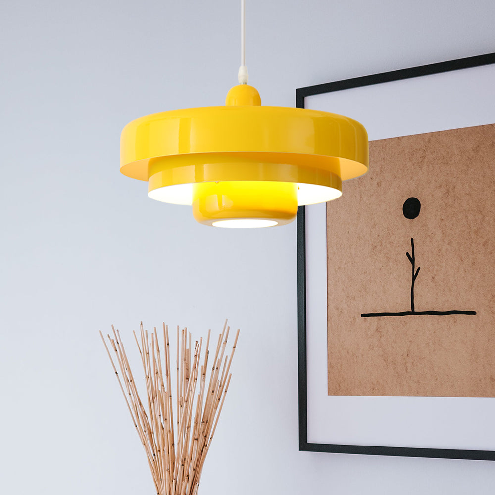 Retrova | Mid-century moderne lagdelt jernpendellampe