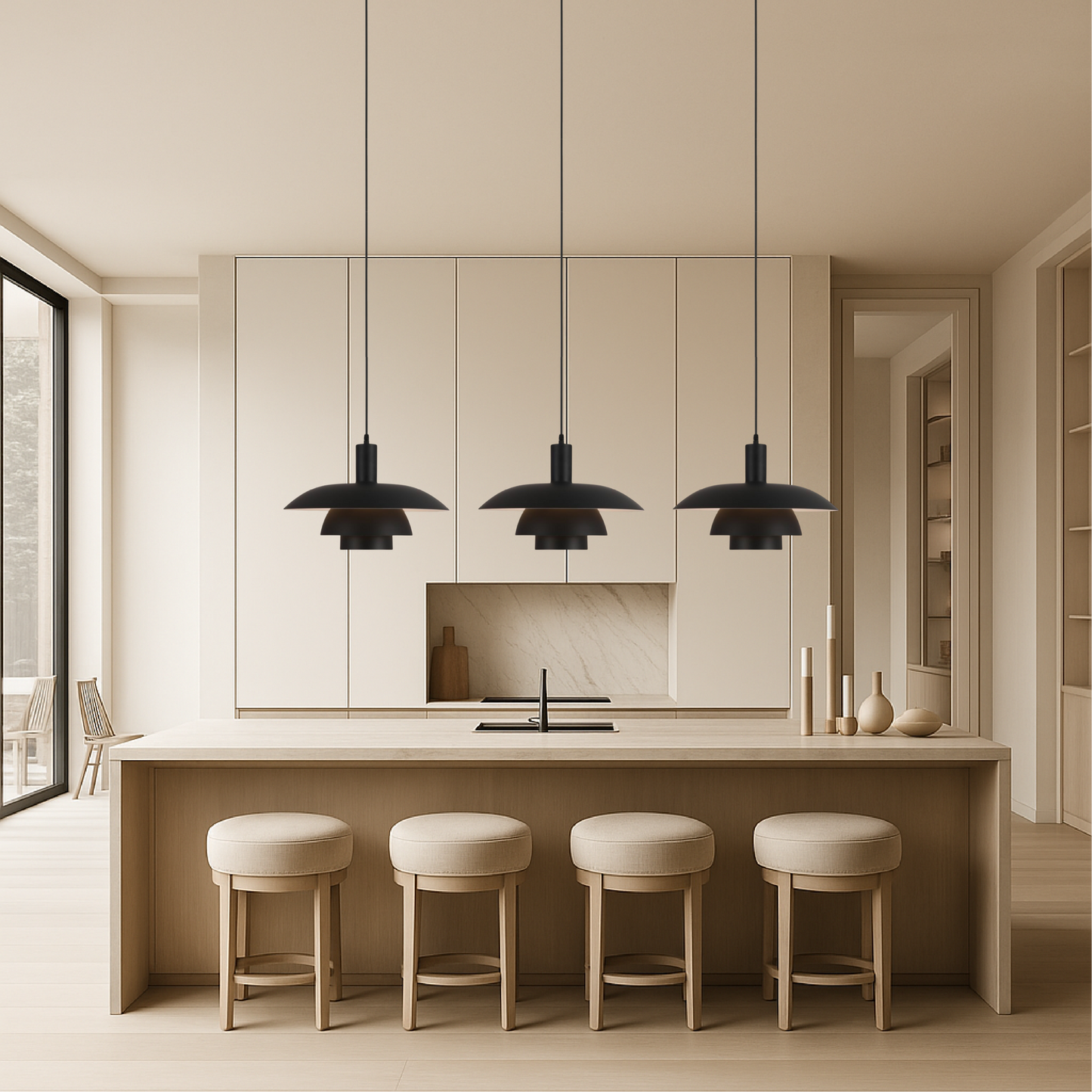 Dania | Minimalistisk dansk stil lagdelt metalpendel