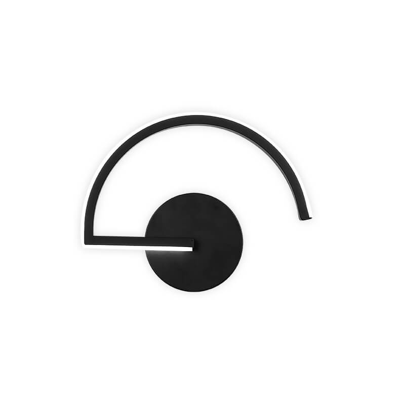 Buet bue silhuet minimalistisk halo glød væglampe