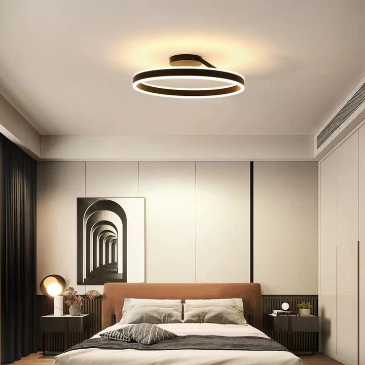 Aeris | Nordisk cirkulær metal flush mount loftslampe