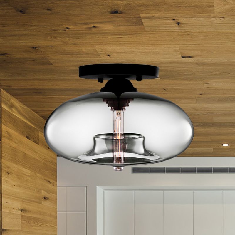 Murae | Retro industriel kugle indbygget loftslampe