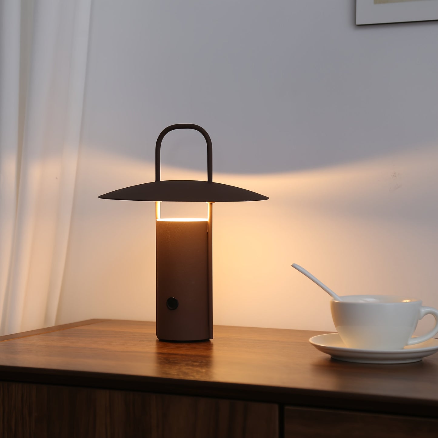 Minimalistisk kuppel metal genopladelig touch-kontrol bordlampe