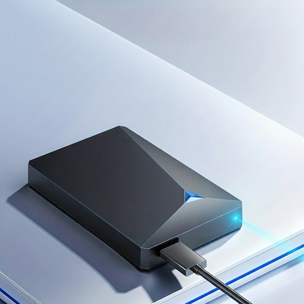 Slank letvægts bærbar ekstern SSD backup drev  