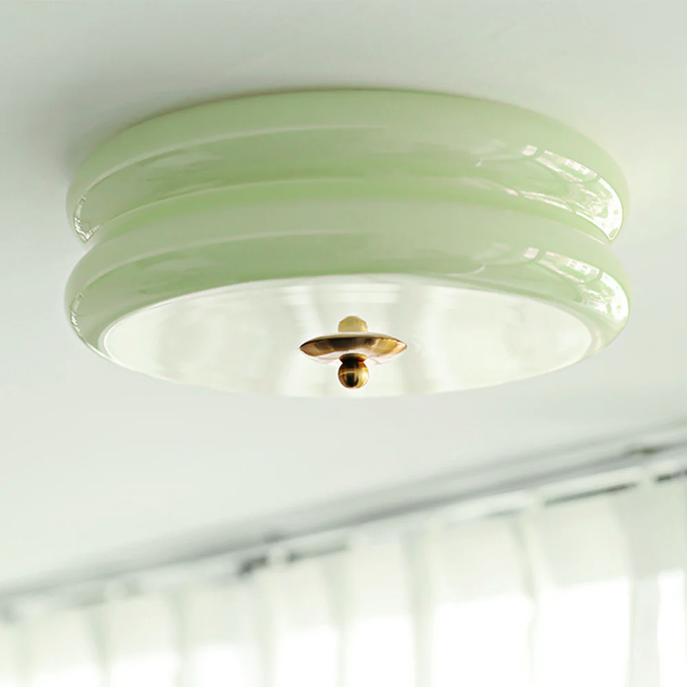 Crema | Vintage cremeglas flush mount loftslampe