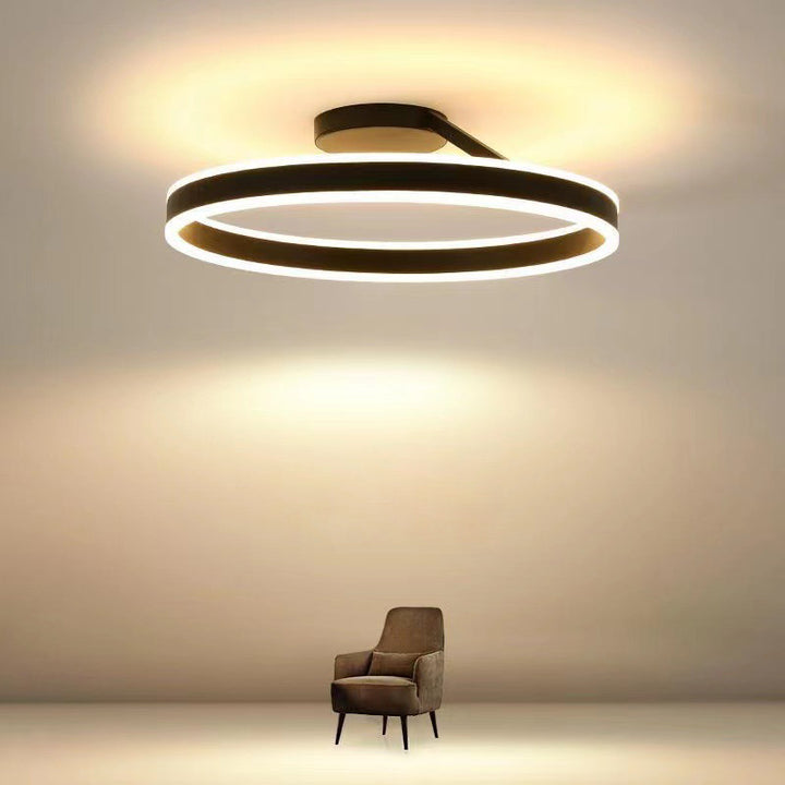 Aeris | Nordisk cirkulær metal flush mount loftslampe