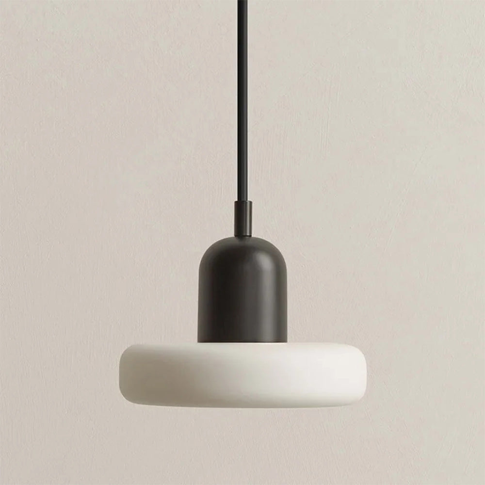 Glat kuppel skandinavisk minimalistisk frostet glas hængelampe