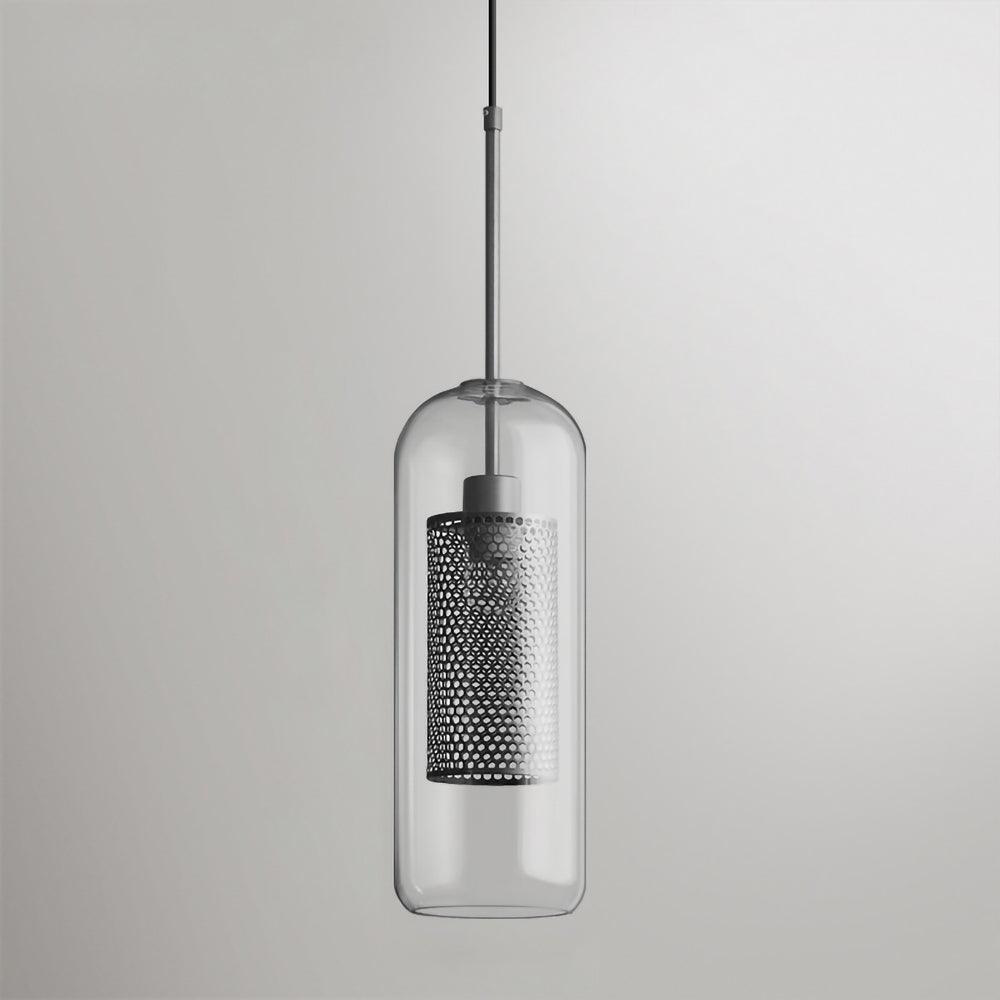 Cylura | Moderne klar glas og perforeret indre lampe pendellampe