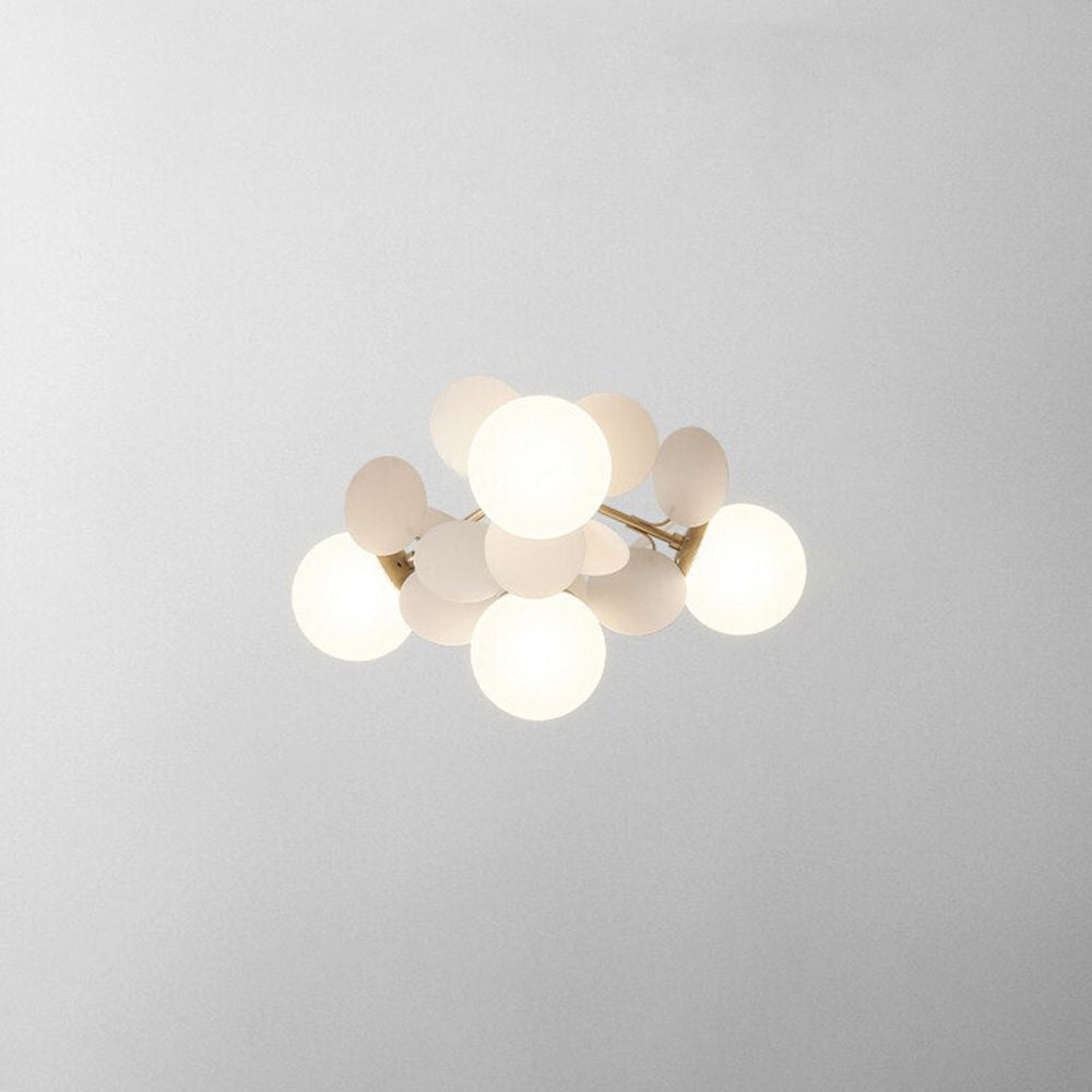 Florian | Luksuriøs geometrisk gren design glas kugle lysekrone