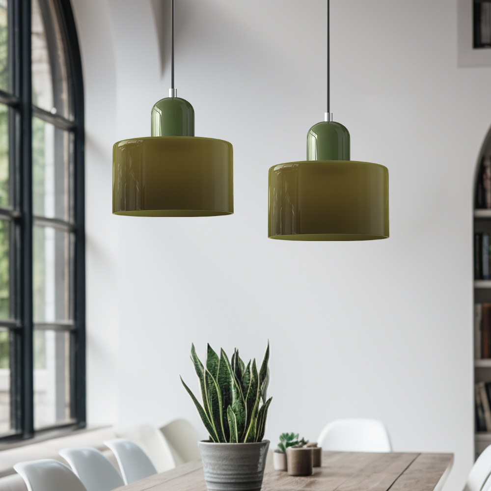 Chroma | Moderne Bauhaus cylinder- og kuppelglas pendel