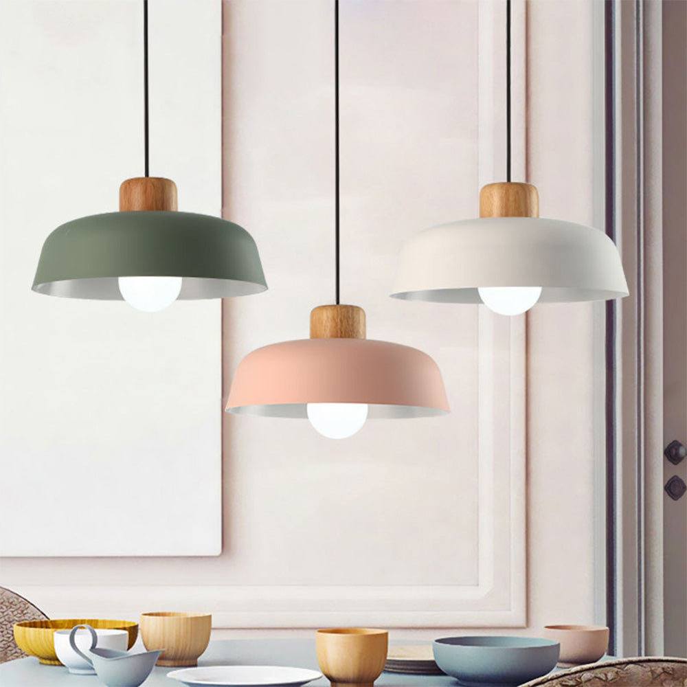 Ligna | Minimalistisk skandinavisk mat kuppelpendellampe