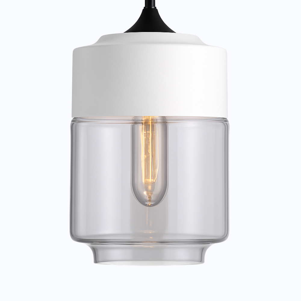 Verphine | Moderne industriel glas- og metalloftslampe