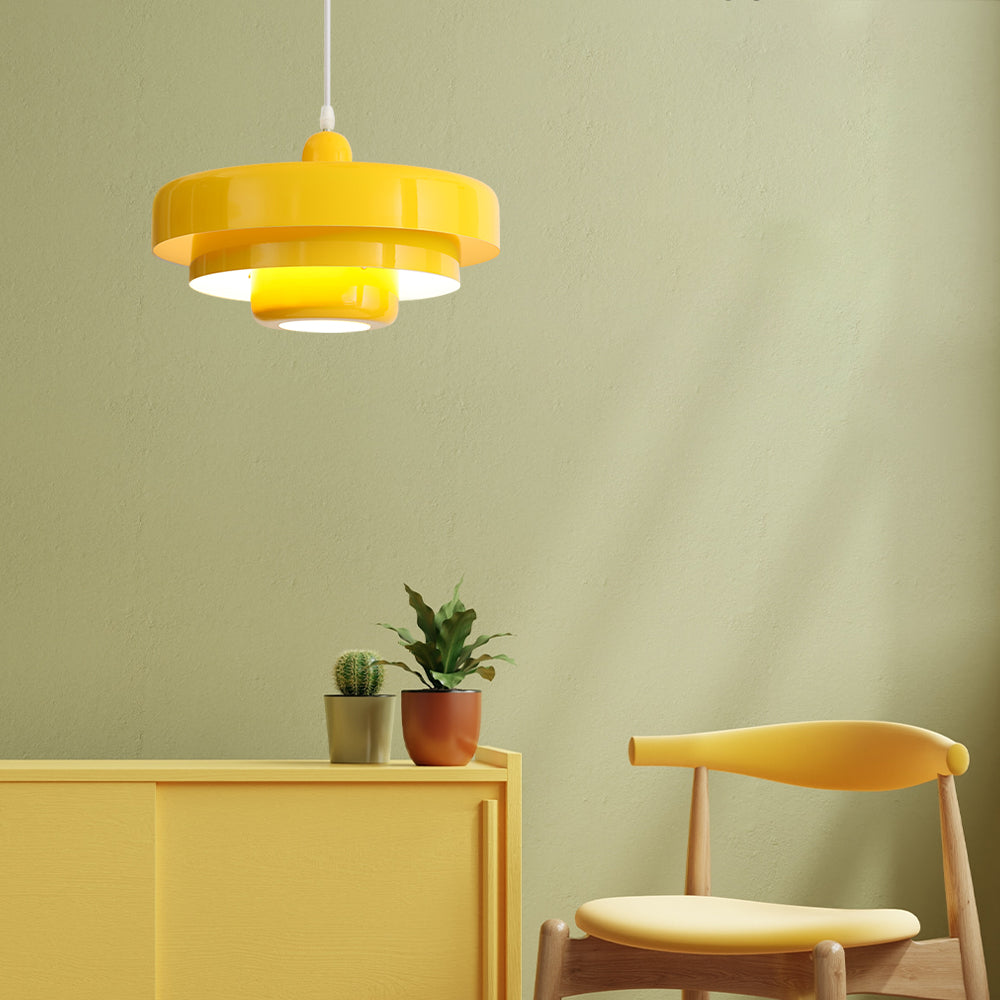 Retrova | Mid-century moderne lagdelt jernpendellampe