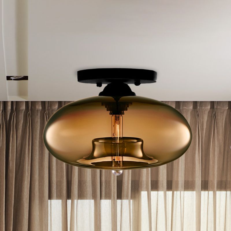 Murae | Retro industriel kugle indbygget loftslampe