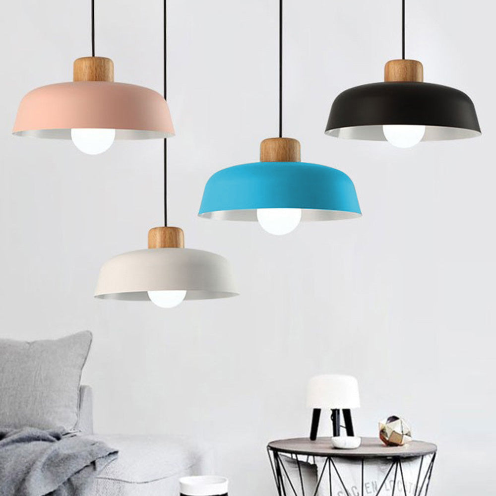 Ligna | Minimalistisk skandinavisk mat kuppelpendellampe