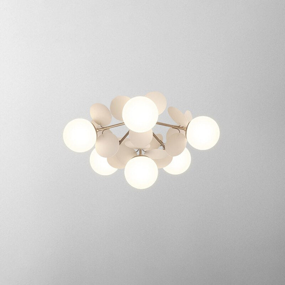 Florian | Luksuriøs geometrisk gren design glas kugle lysekrone
