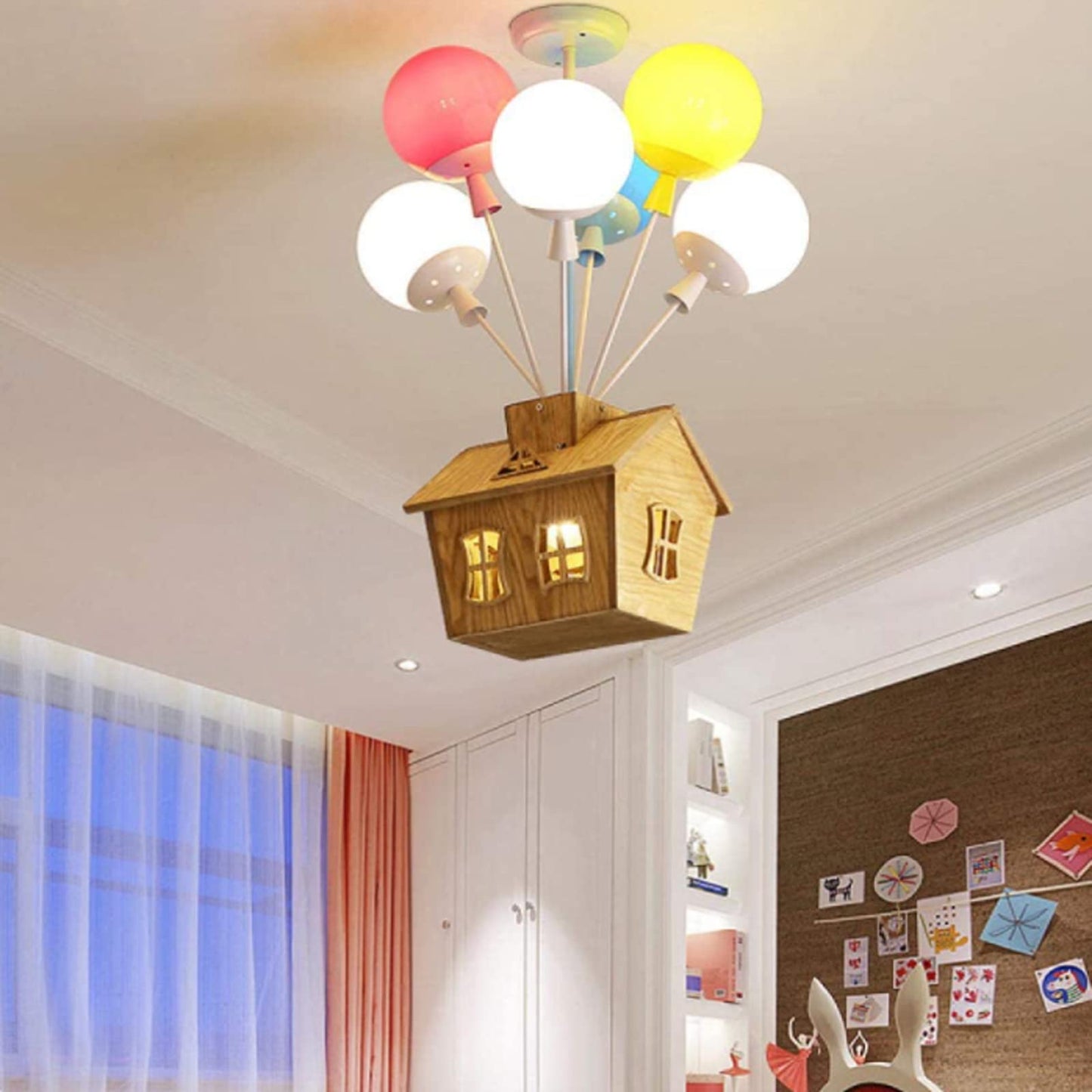 Valaura | Ballonkluster eventyrlig husmotiv loftslampe