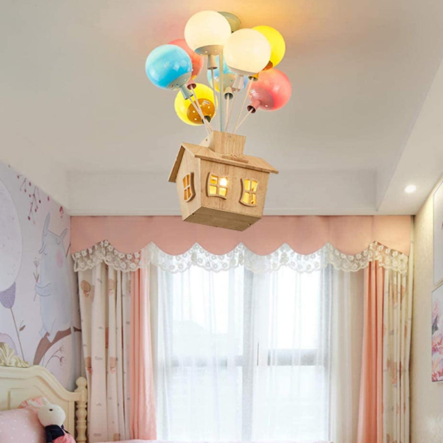 Valaura | Ballonkluster eventyrlig husmotiv loftslampe