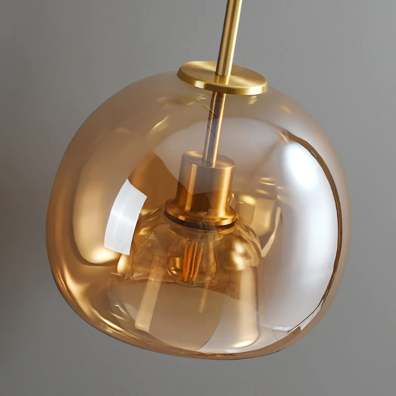Fumea | Moderne tonet glas kugleloftslampe