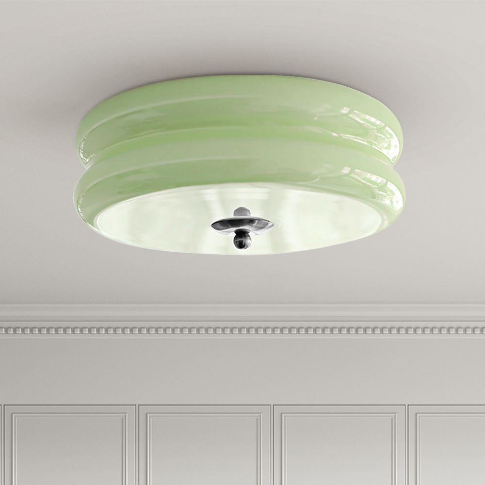 Crema | Vintage cremeglas flush mount loftslampe