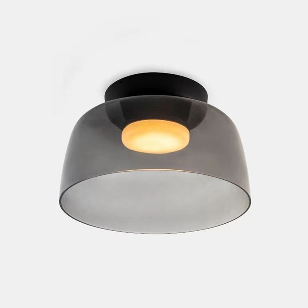 Nebula | Moderne lagdelt glødende glas kuppelloftslampe