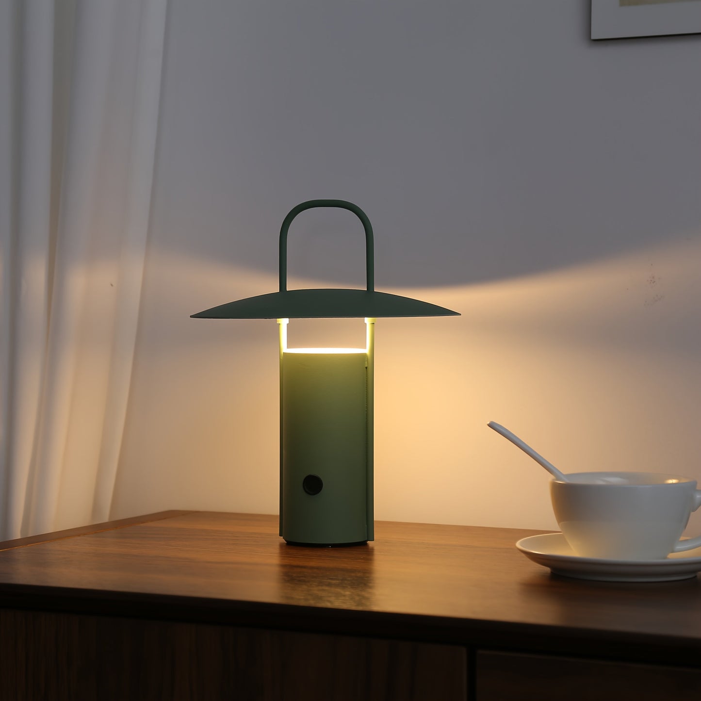 Minimalistisk kuppel metal genopladelig touch-kontrol bordlampe