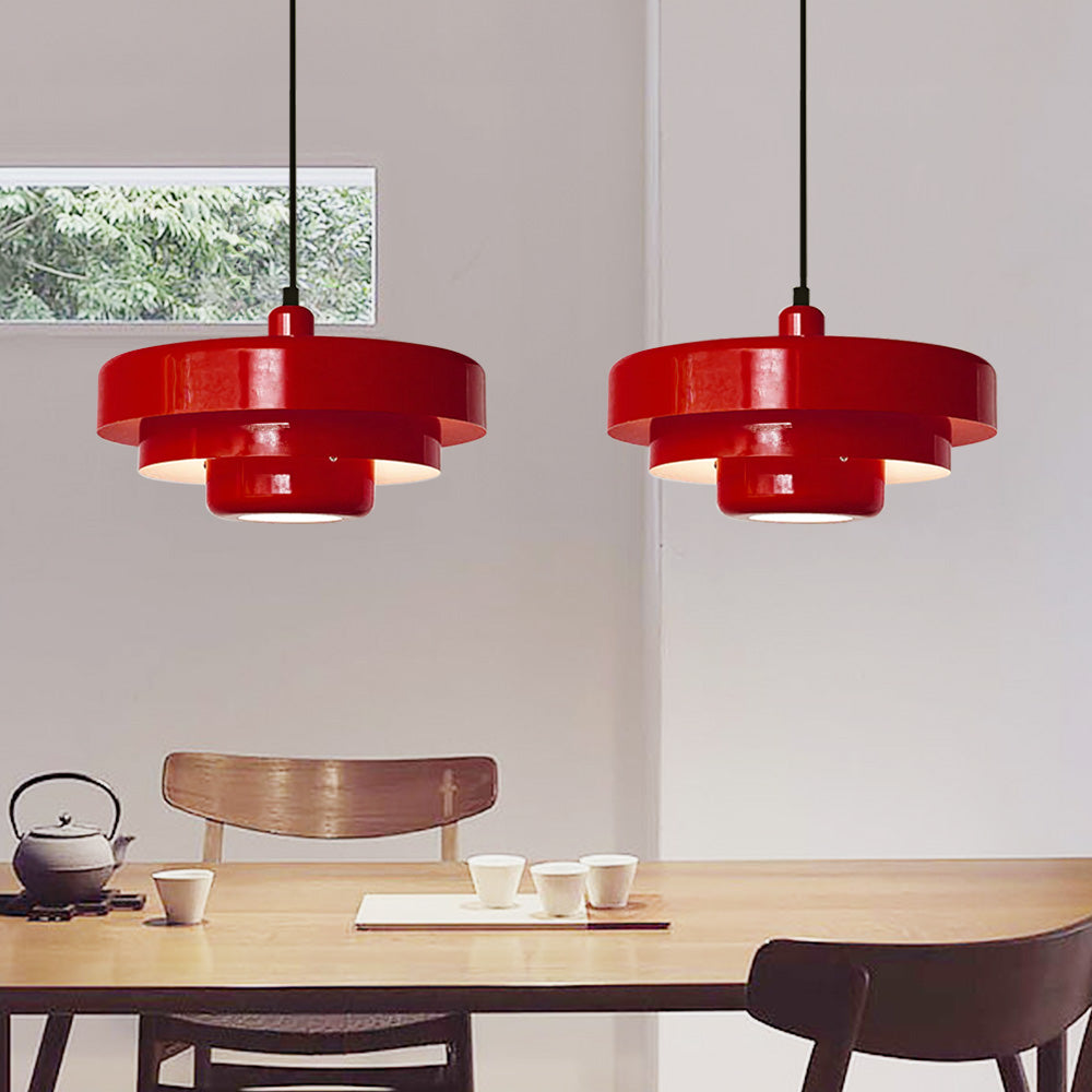 Retrova | Mid-century moderne lagdelt jernpendellampe