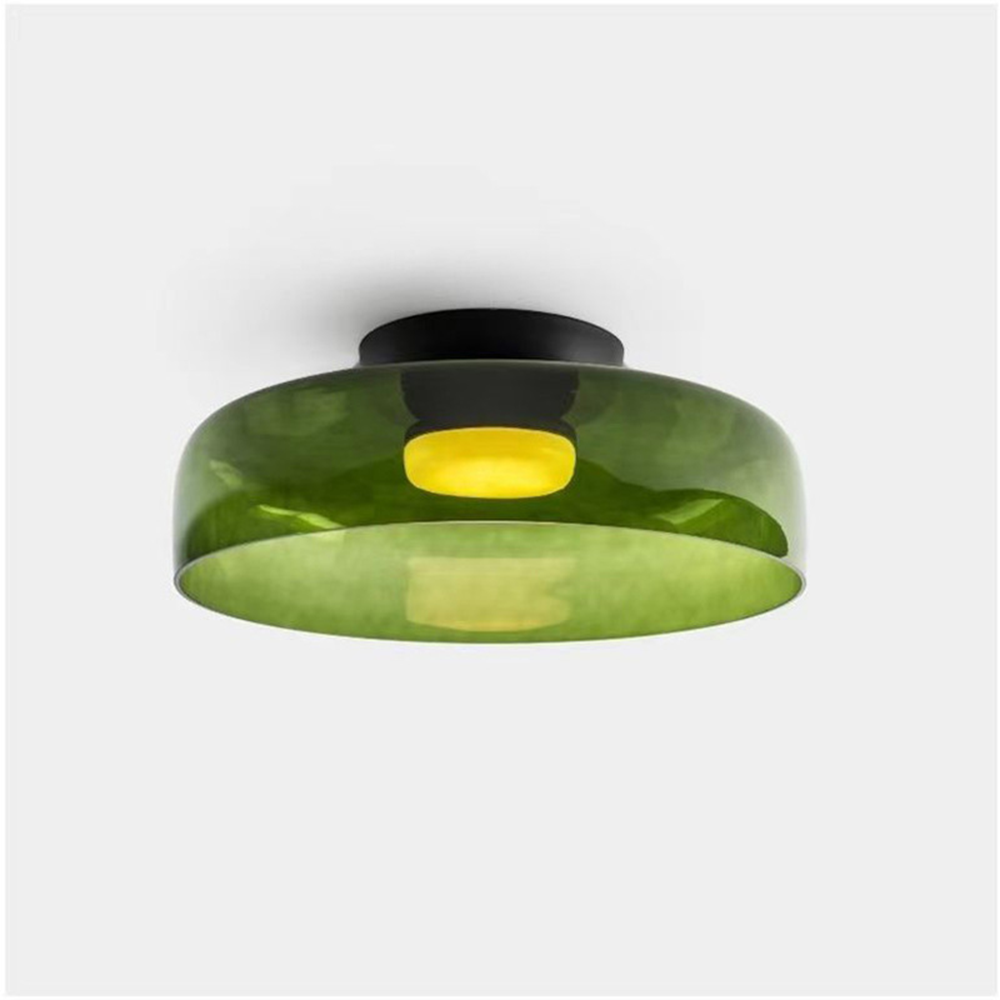 Nebula | Moderne lagdelt glødende glas kuppelloftslampe