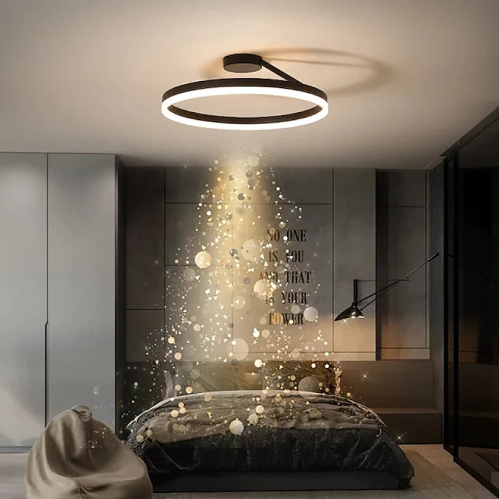 Aeris | Nordisk cirkulær metal flush mount loftslampe