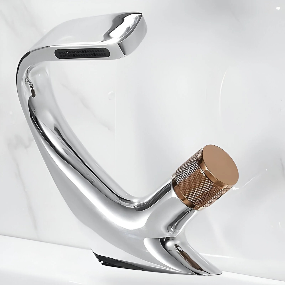 Cascata | Moderne vandfaldsarmatur til badeværelsesvask med enkeltgreb