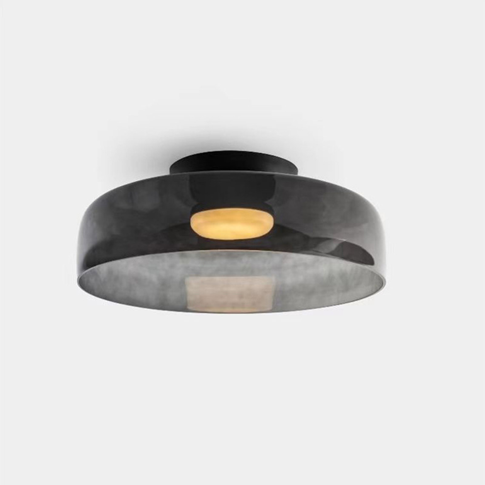 Nebula | Moderne lagdelt glødende glas kuppelloftslampe