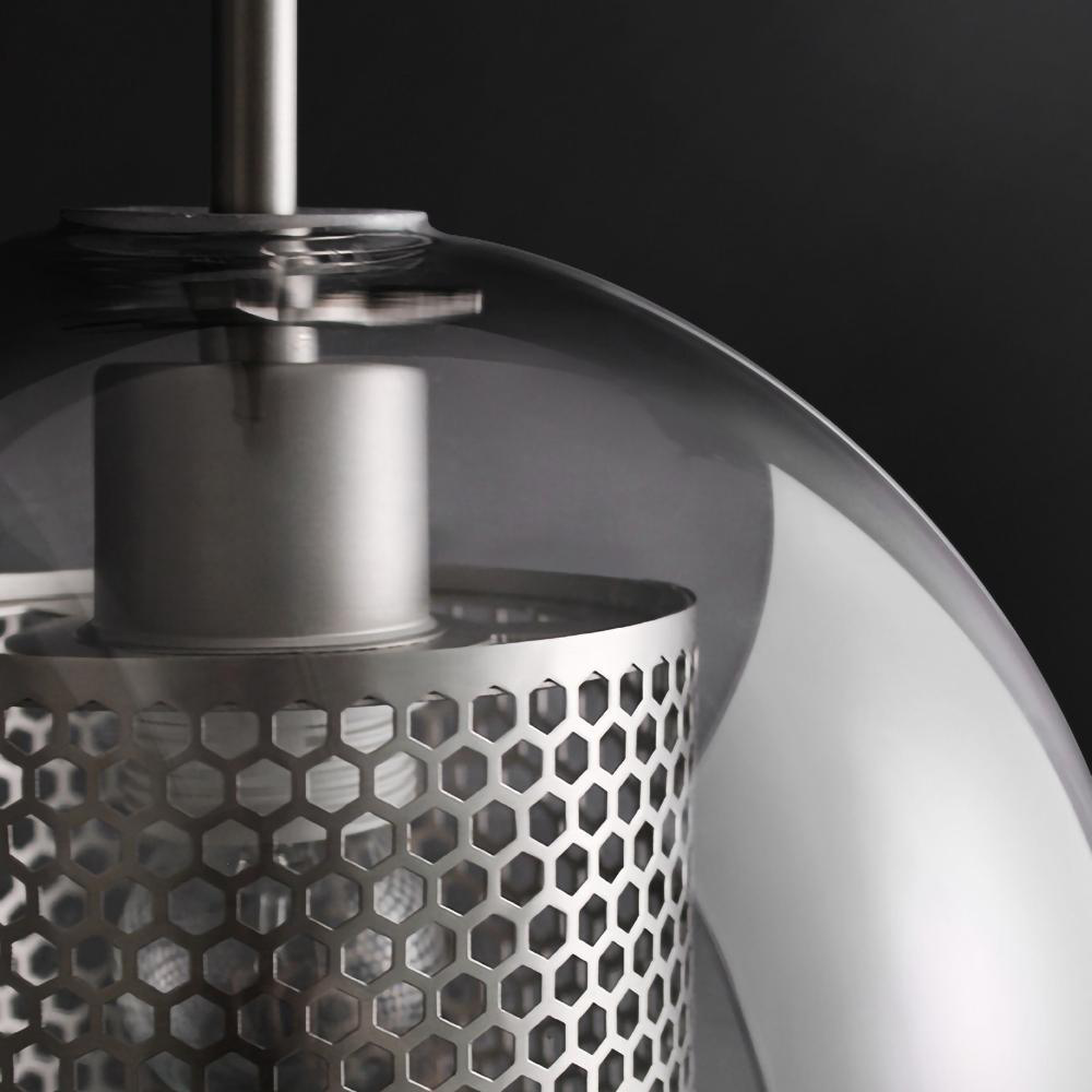 Cylura | Moderne klar glas og perforeret indre lampe pendellampe