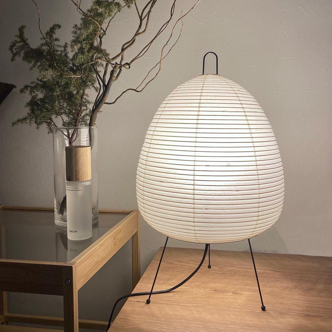 Kryntaleo | Japansk Ribbede Bambus Silhuet Oriental Accent Bordlampe
