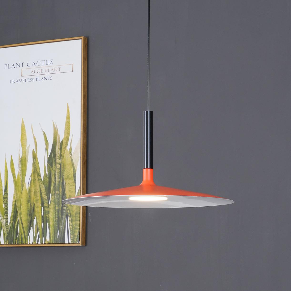 Thaloric | Minimalistisk industriel aluminium flad skive pendel